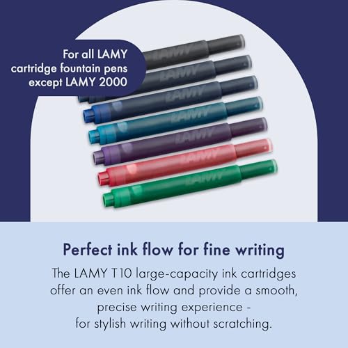 Fountain Pen Ink Cartridges, LAMY, Blue-Black, LT10BLBK