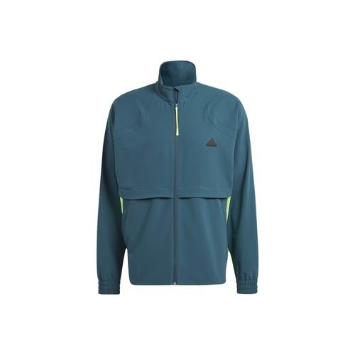 

adidas Logo Patchwork Sports High-Collar Long-Sleeve Jacket for Men, Dark Blue XL темно-синий