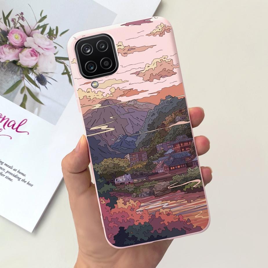 For Samsung Galaxy A12 Case M12 F12 Cute Fashion Candy Painted Back Cover Phone Case For Samsung A12 M 12 Galaxy M12 Soft Fundas
