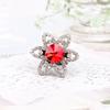 1pc Rhinestones Shoe Laces Charm for Sneakers Shoelaces Decorations Flower Fancy Crystal Buckle Bling Shoes Accessories for Girl