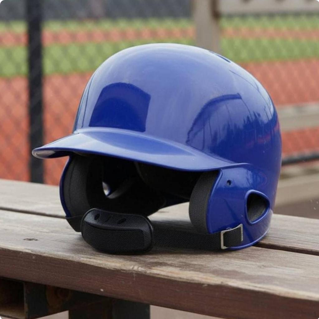 Baseballhelm mit doppeltem Ohr Stoßdämpfend Schlagtraining mit Gesichtsschutz Robuster abgeschirmter