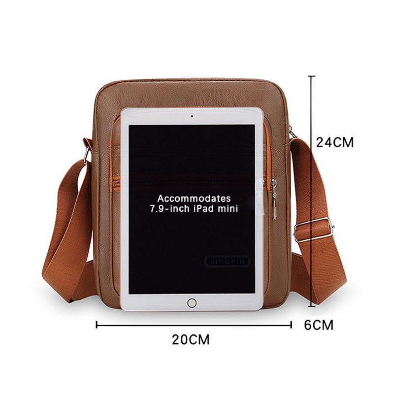 Man Messenger Bag Business Leather Bags Fanny Pack Men'S Genuine Leather Crossbody Shoulder Bags High Quality Tote