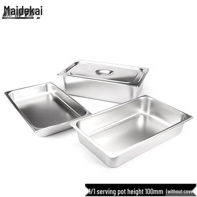 Commercial Rectangular Stainless Steel Food Pan