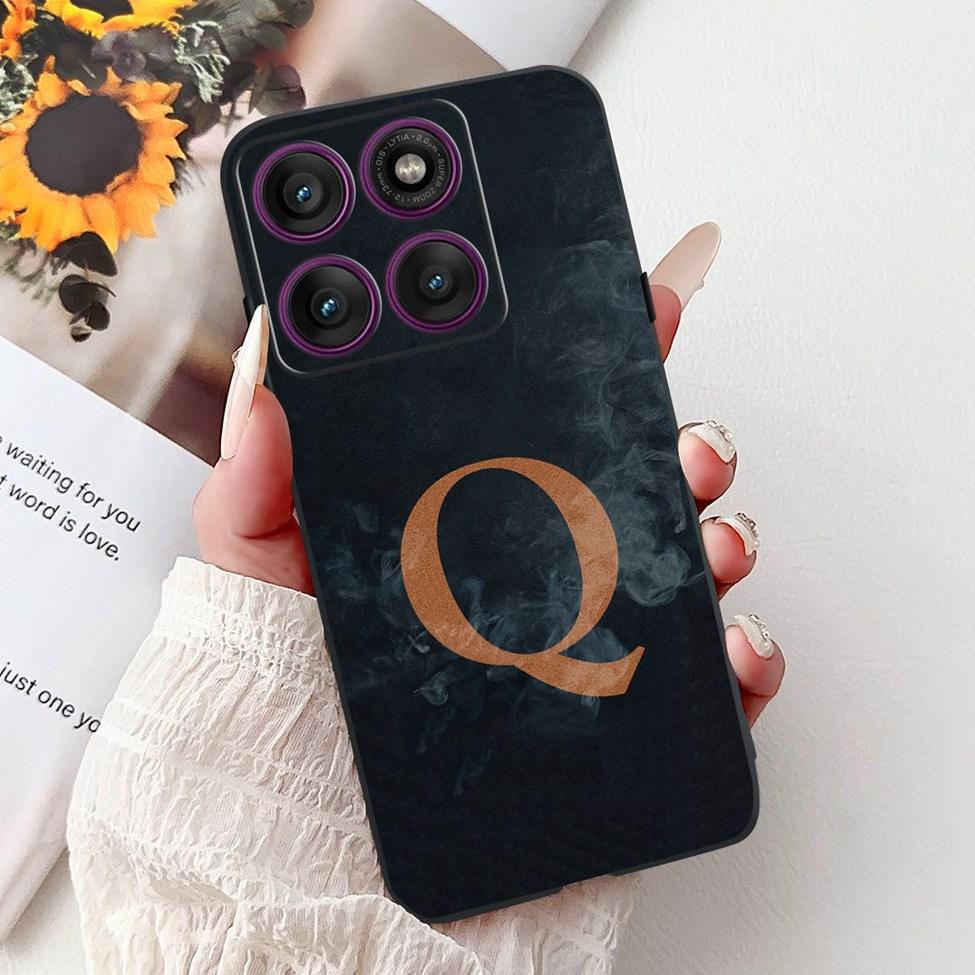 For Motorola Edge 60 Pro Case XT2507-1 Silicone Fashion Luxury A-Z Letters Shockproof Back Cover For Moto Edge 60Pro Phone Case