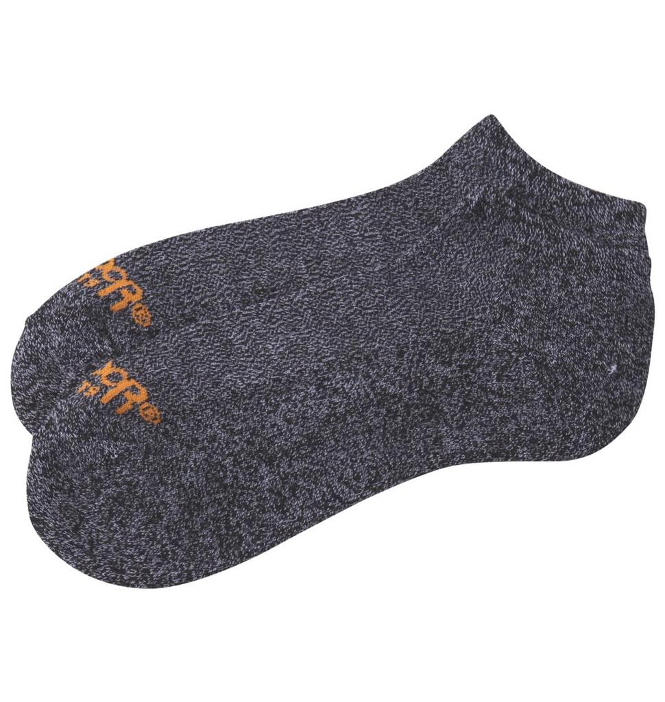 OUTDOOR PRODUCTS Plus Size 3-Piece Two-Color Heather Ankle Socks, Size 31, 3-Color Mix