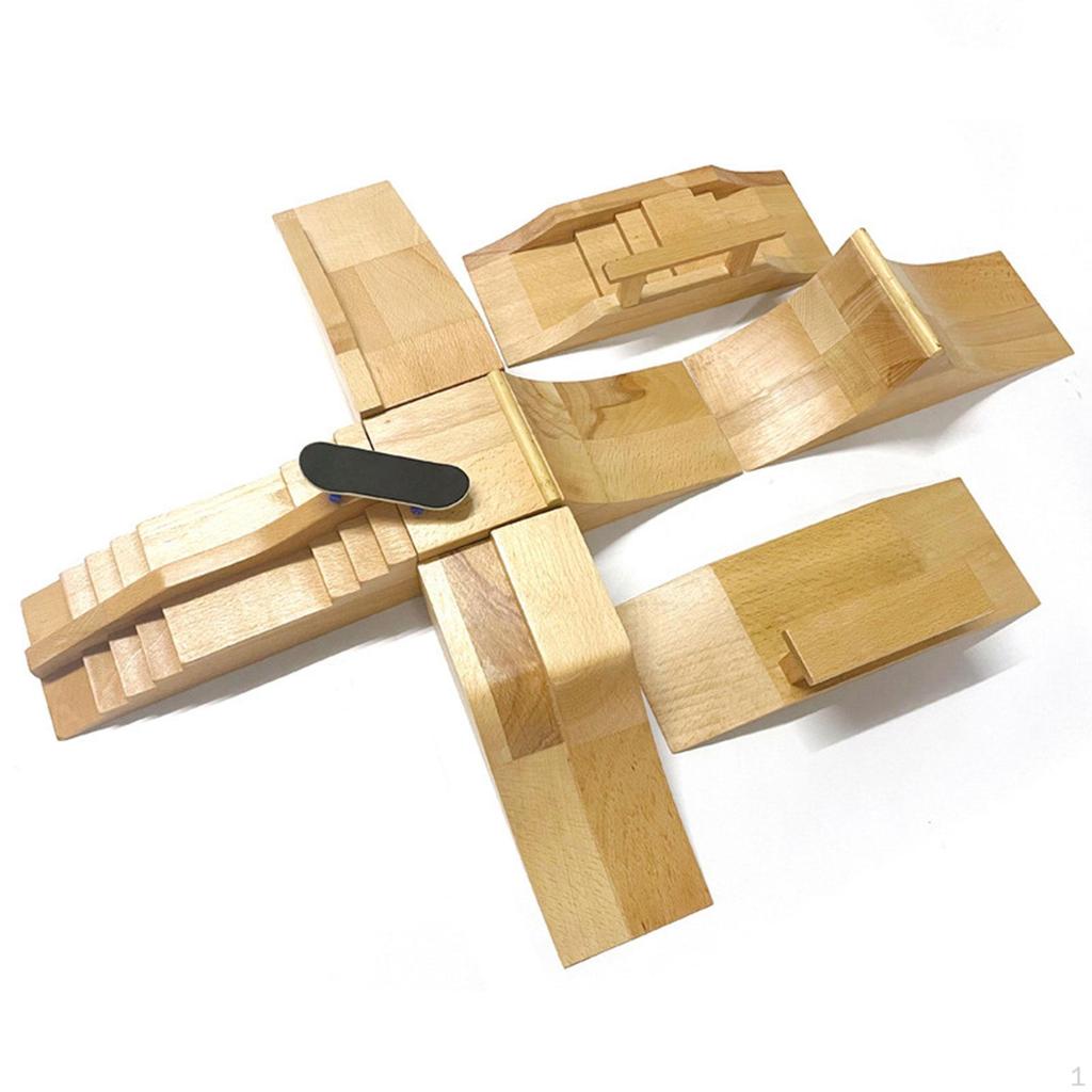 Wooden Fingerboard Ramp Accessories Ornament Multifunctional Professional Grade Improve Creativity