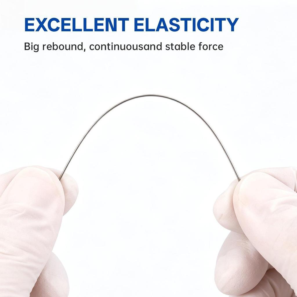 Zahnmedizinischer Edelstahl-Bogenzahn 50g Rolle Für Kieferorthopädische Zahnspangen Runde Metalllinie Zahnmedizin Chirurgische Instrumente 0,5-1,8 mm