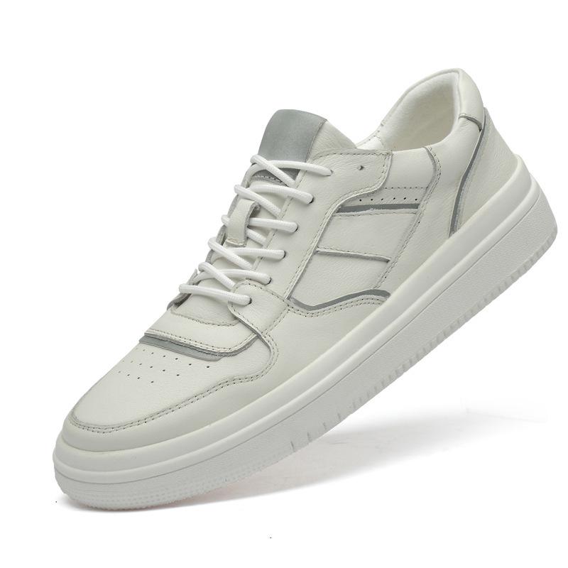 Men's New Trendy White Low-Top Casual Shoes - Fashion Board Large Size Sports Sneakers