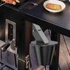 13pcs Sturdy Metal Material Lidded Smoker Drip Bucket Barbecue Cooking Drip Bucket  Camping