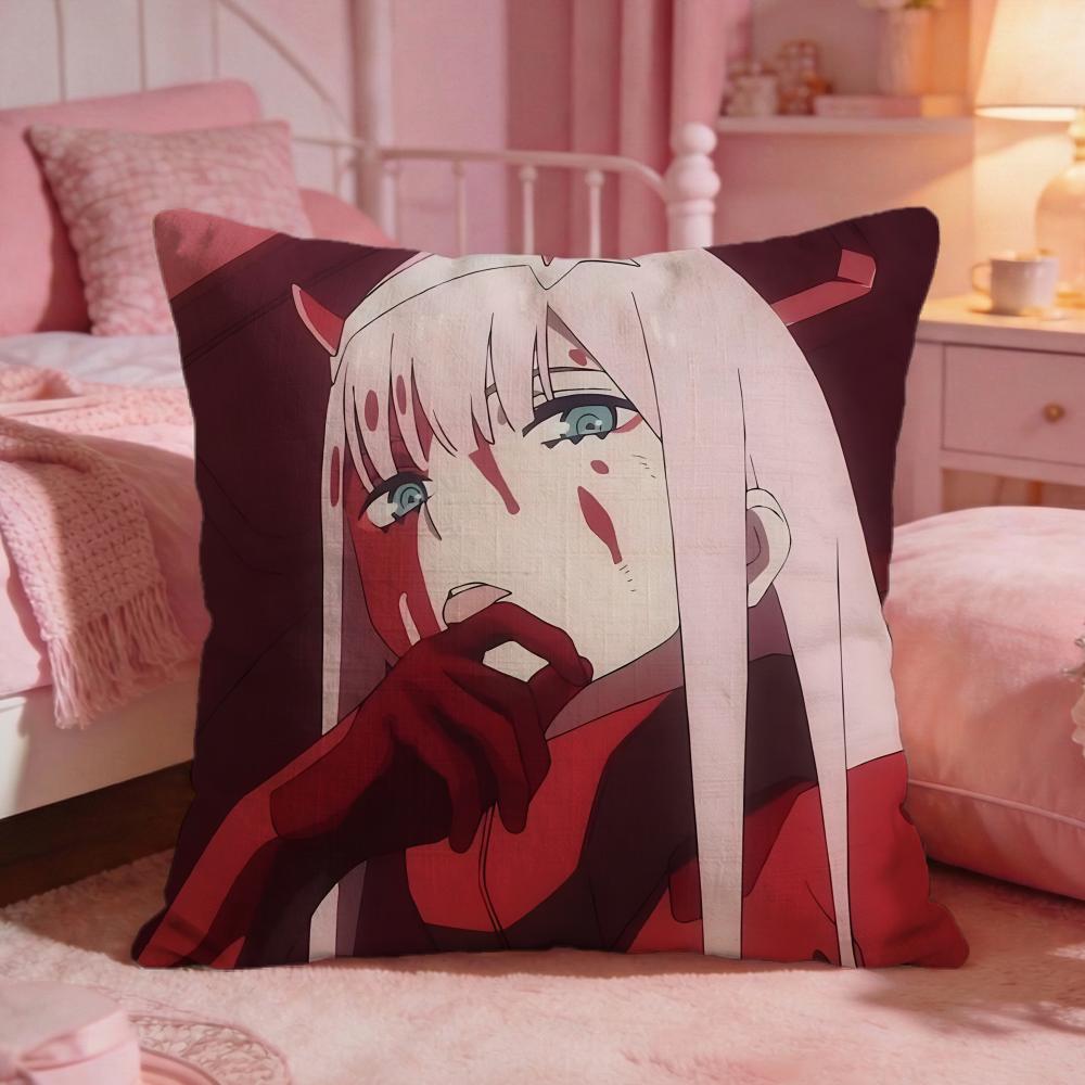 DDARLINGs In The FRANXX Cushion Cover Premium Comfort Reversible Pillow Cove Two In One Design For Any Room Car Interior