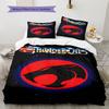 H260212ThunderCats Pattern Bedding,Quilt Set Quilt Cover Pillowcase Home Birthday Gift (1 * Duvet Cover + 2 * Pillowcase, Without Core)