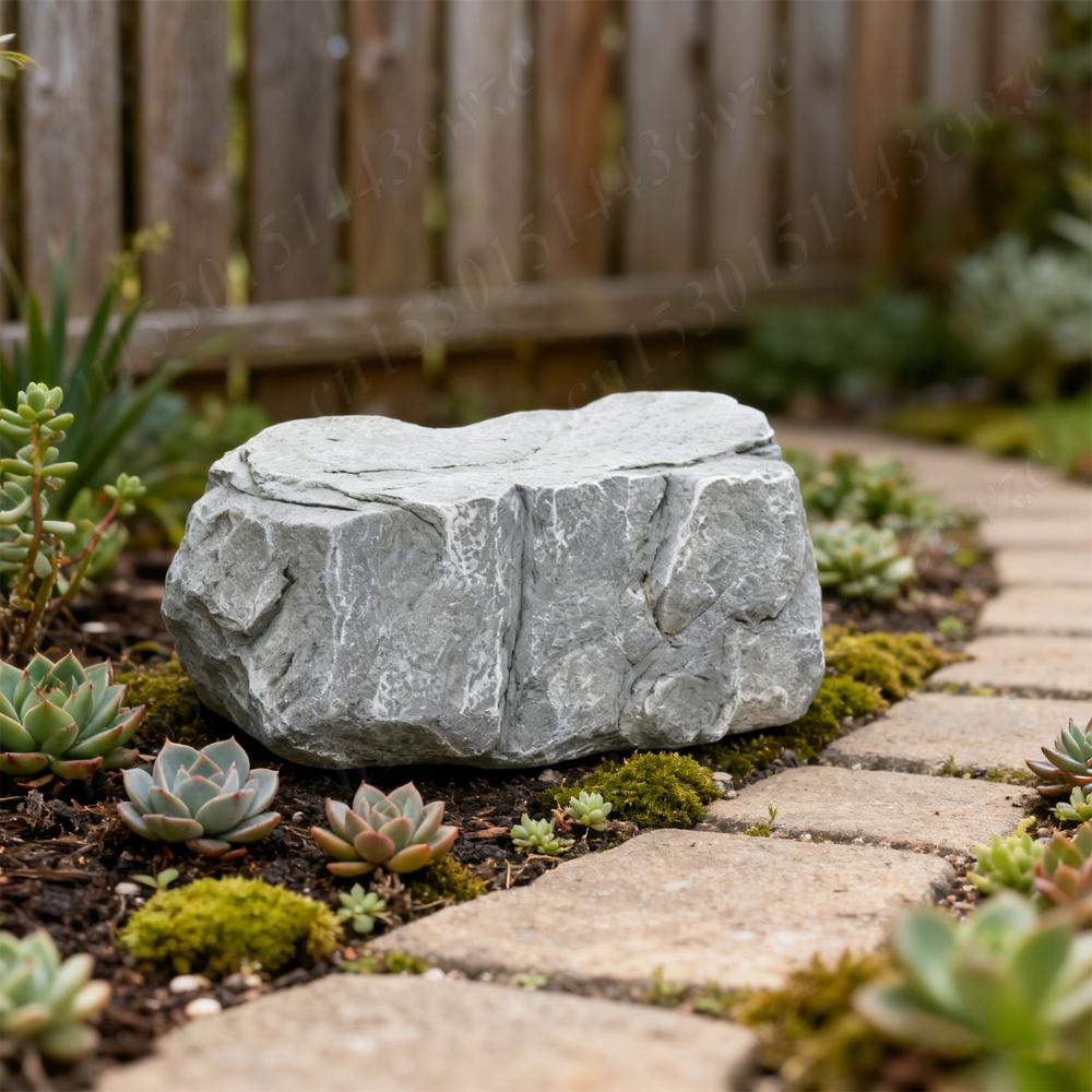 Outdoor Fake Rock Hidden Storage Key Box Waterproof Key Hidden Outside Feel Like Real Stone Realistic Key Hider for Garden/Yard