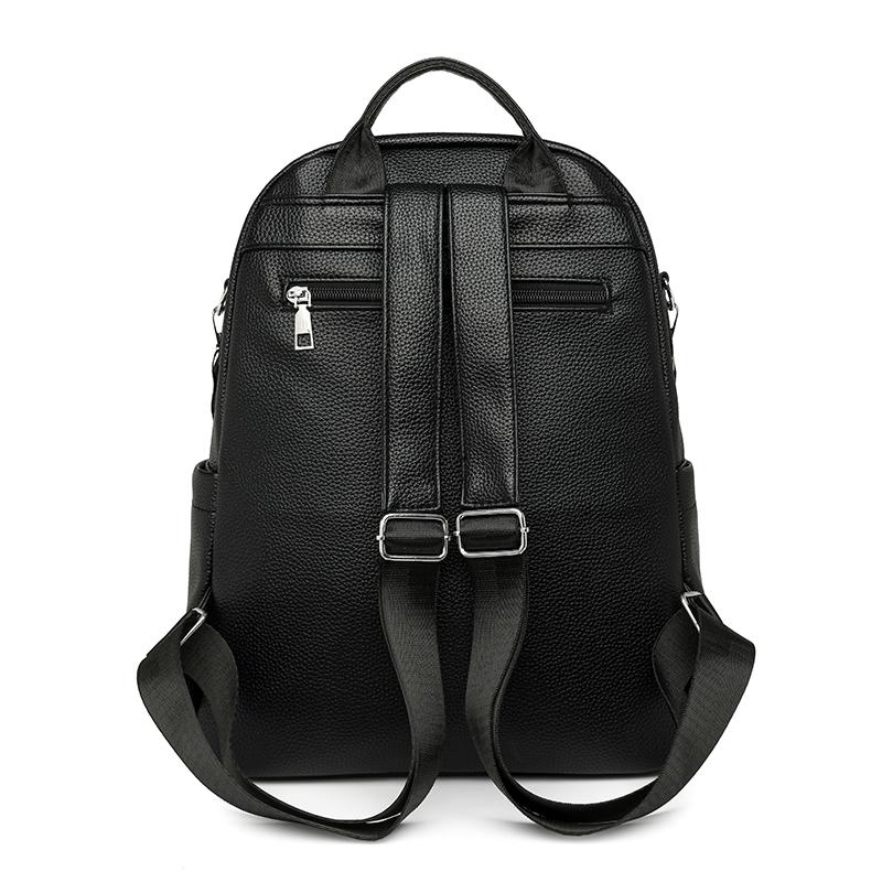 Women's PU Backpack Outdoor Travel Large Capacity Backpack Multi-function Shoulder Bag