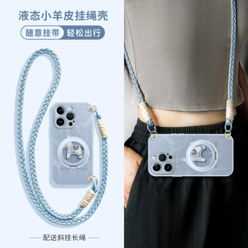 Applicable to Apple 11promax mobile phone case, new iPhone11pro super fire 11 case 11pro messenger lanyard