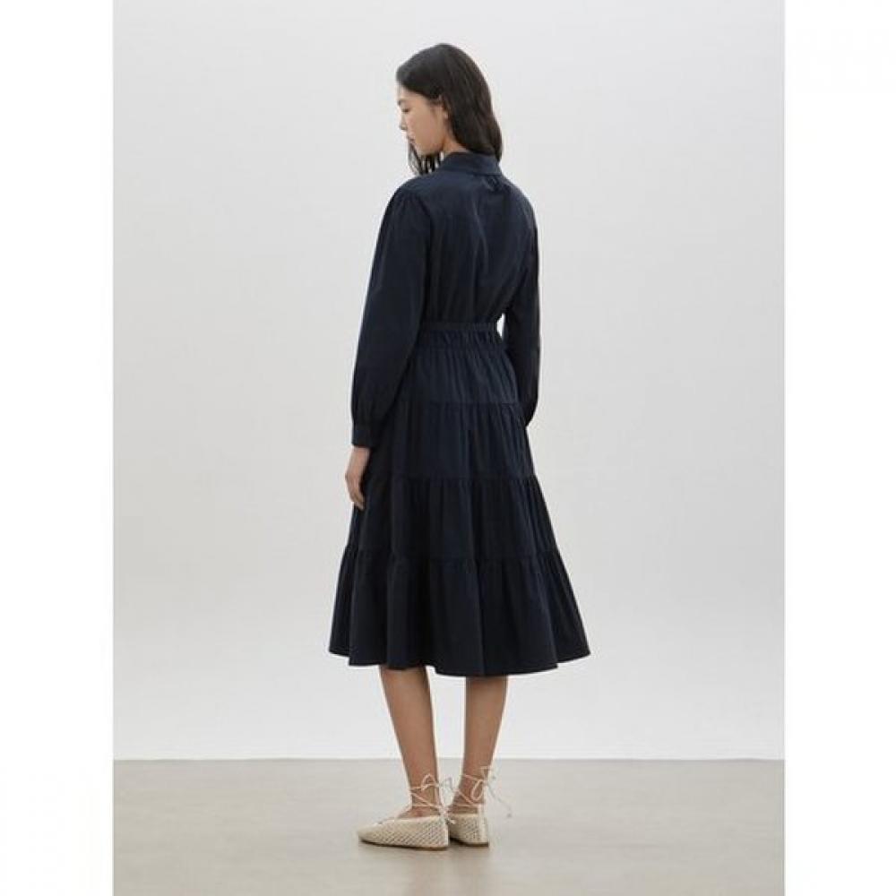 Cc Collect Belted Shirring Shirt Dress  C261mse001 