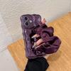 Electroplated premium silk scarf wristband for iPhone16Pro max Apple 17 mobile phone case 15/14 niche style