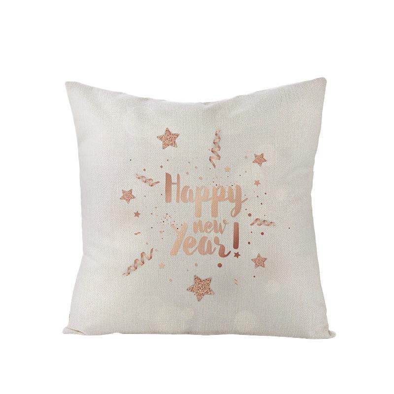 

Modern Simple Polyester Printed Cushion Cover New Christmas Cushion Cover Home Square Cushion Cover 45 * 45Cm (excluding pillow core)