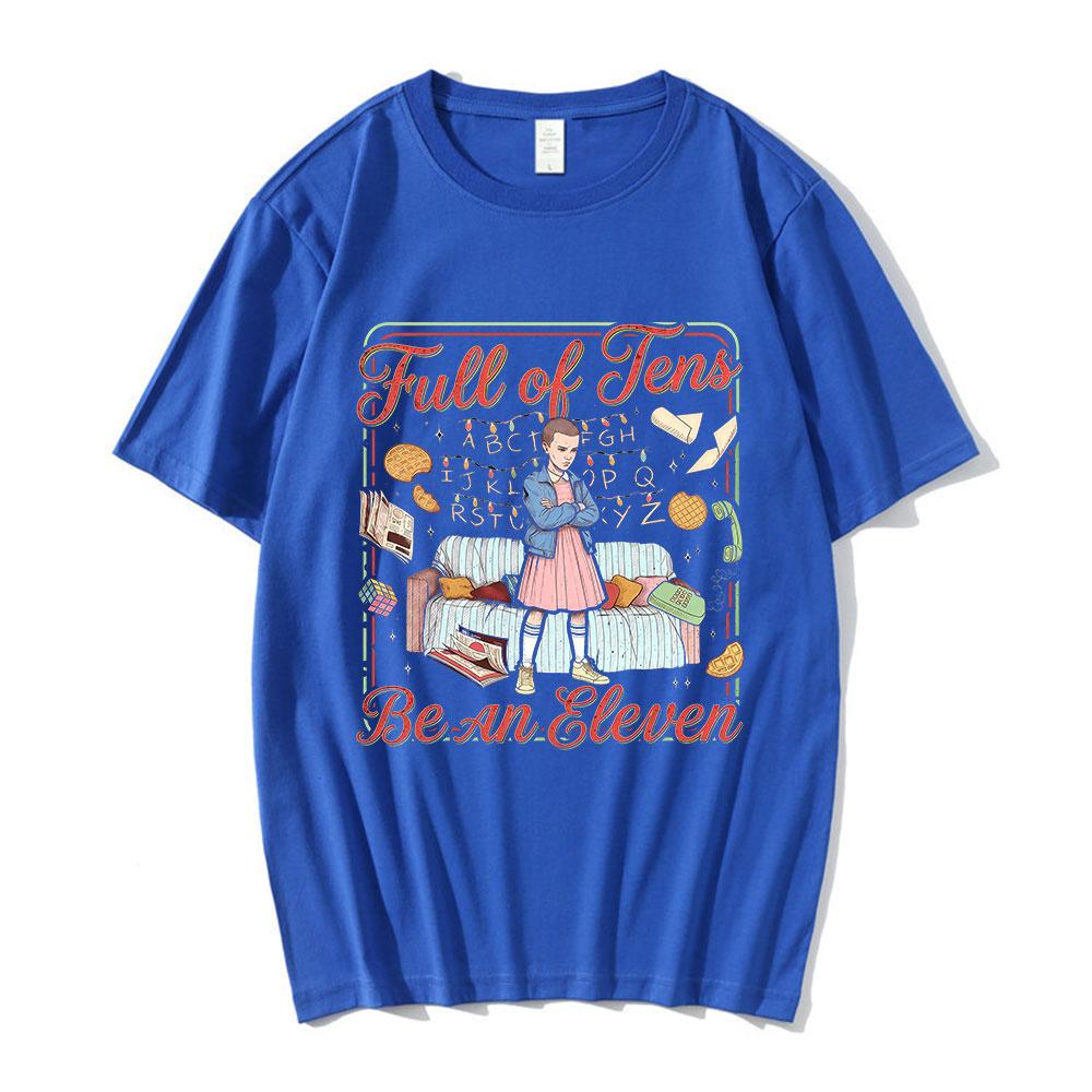 Elf Eddie Munson Demogorgon Grafik T-Shirt Herren Damen Baumwolle Lässige T-Shirts Mode Locker Sommer Kurzarm Streetwear