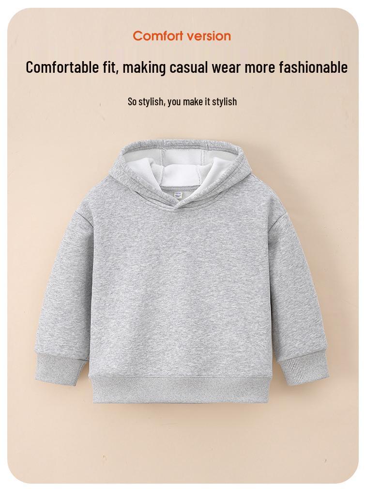 Aoli Jungen Verdicktes Fleecegefüttertes Kapuzensweatshirt