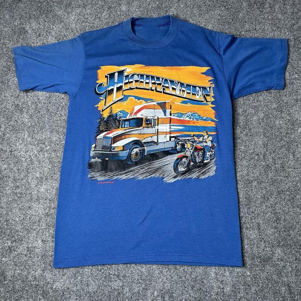 New Vtg 1991 The Highwaymen Air Waves Christmas Gift Unisex S-5XL Shirt CA304 Unisex T-Shirt L