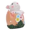 Easter Bunny Statue Exquisite Decorative Easy to Maintain Easter Egg   Decor for Garden Yard Home