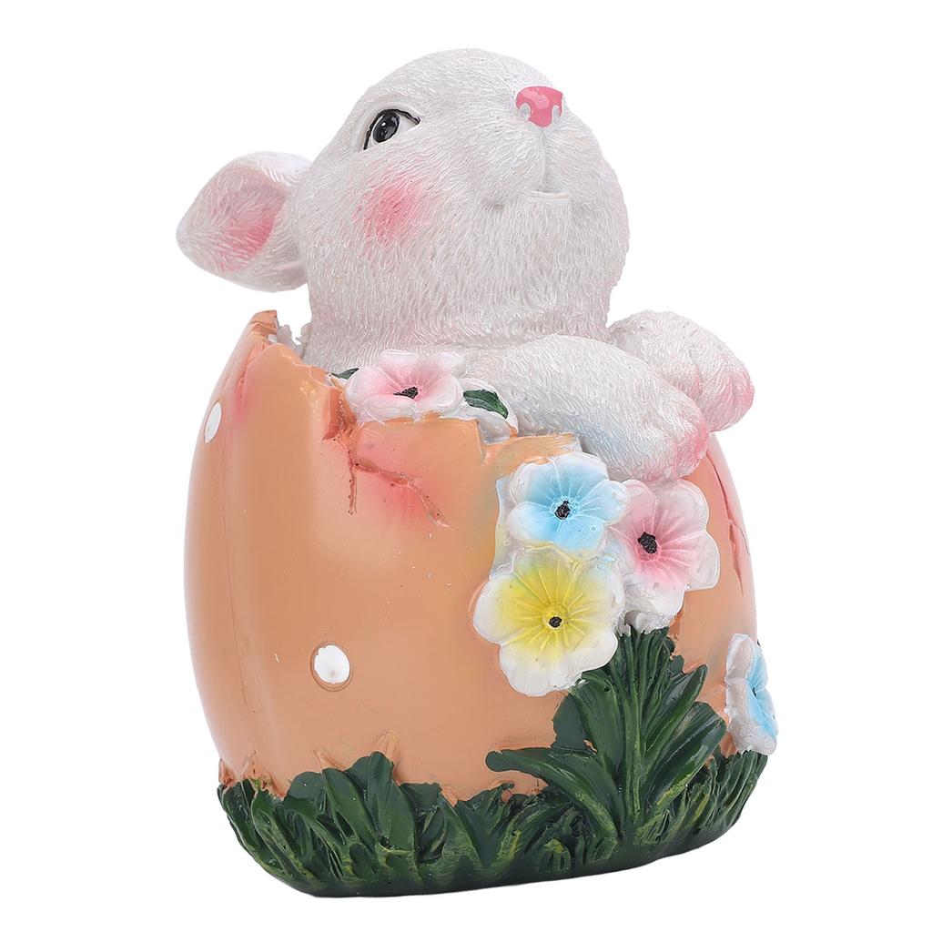 Easter Bunny Statue Exquisite Decorative Easy to Maintain Easter Egg   Decor for Garden Yard Home