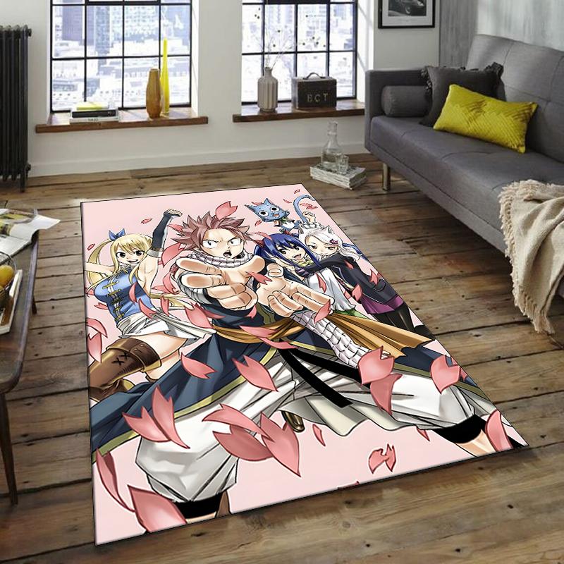 1pc Fairy Tail2 Design Area Rug - Non-Slip, Soft & Cozy Floor Mat for Living Room, Bedroom, Office - Indoor/Outdoor Decorative Carpet