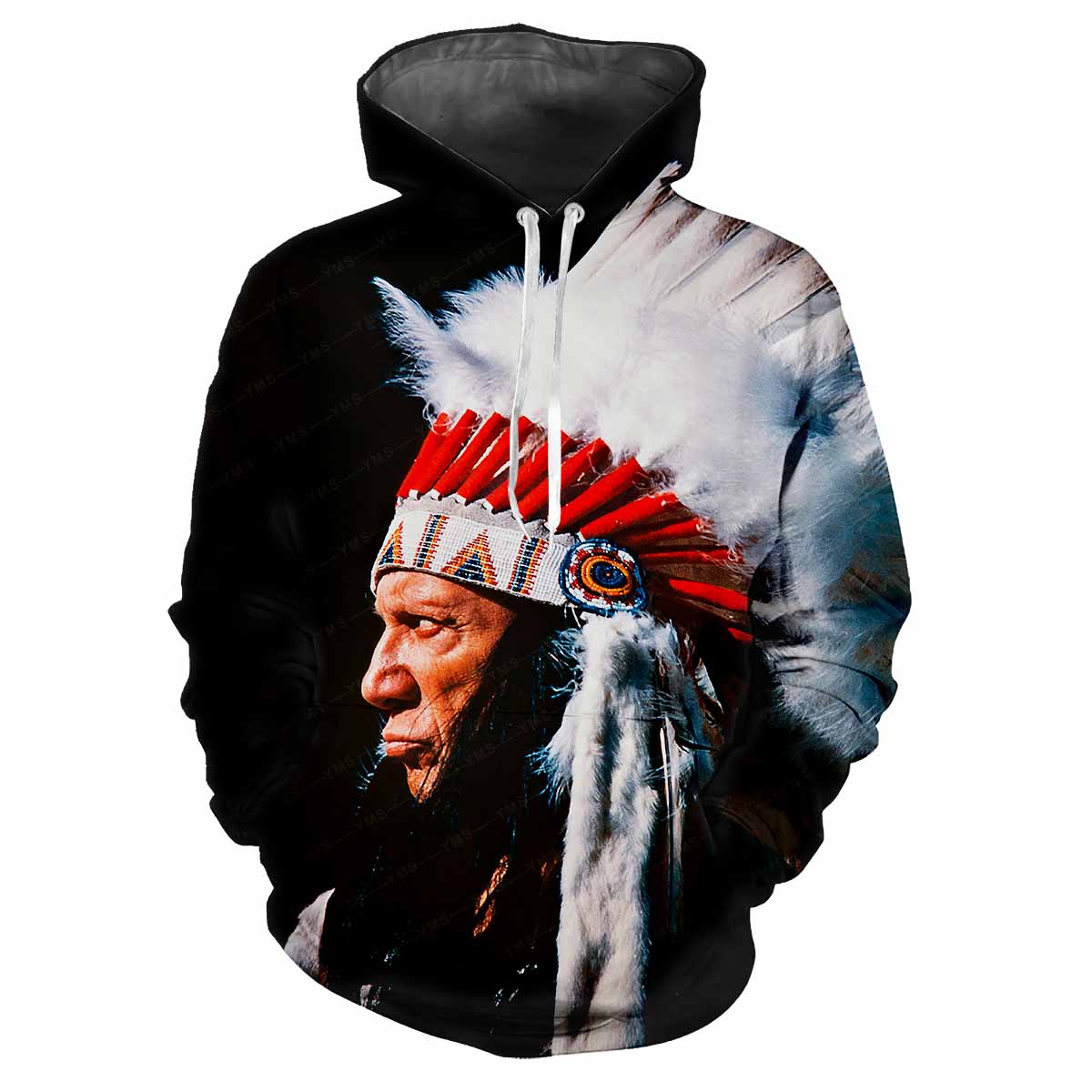 

Вождь індійського племені 3D Harajuku Printing Вулична мода Чоловіки Жінки Веселий стиль М’який зручний Модний хіп-хоп Індивідуальний худі 2XL