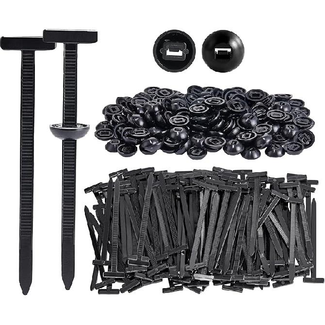 120Pcs Nylon Universal Cable Tie Buckle For Car, Automotive Zipper Clips, Plastic Rivet Grip Zip Ties, Push Pin Clip Auto Body Parts Trim, For Car