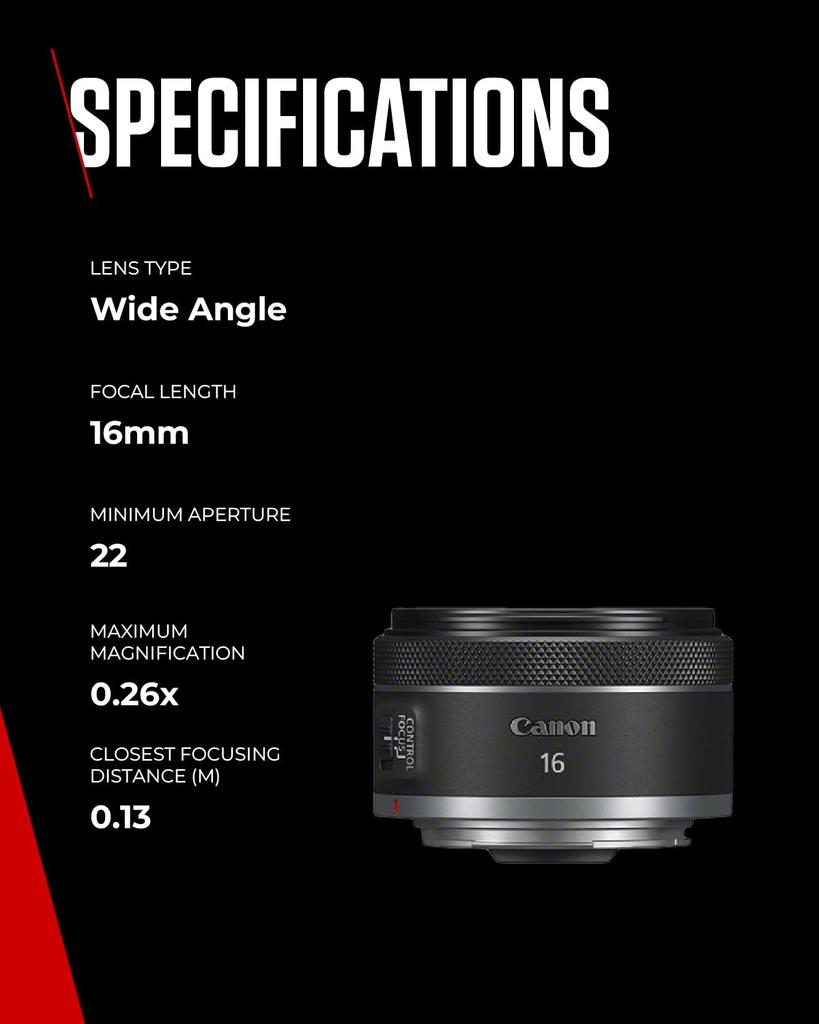 Canon RF16mm STM F2.8