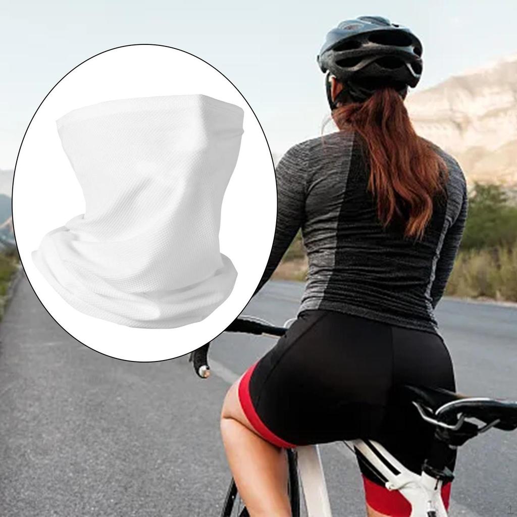 Bandana Scarf Face Cover Shield Breathable Polyester Fabric with Ear Loops Sun Dust Protection for