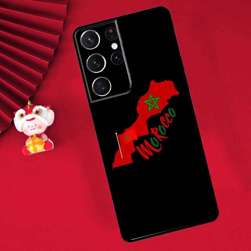 Maroc Morocco Flag Case For Samsung Galaxy S24 Ultra S21 S22 S20 S23 S25 Ultra Plus S9 S10 S25 FE Cover Funda