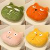 Cartoon Large Face Cat Cushion With Thick Filling For Office And Home Seating Comfort