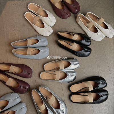 Upgraded Version~ 2024 Silver Pig's Trotters Split-toed Shoes Women's Summer Flat-bottomed Bag Head Half Slippers Wear Soft-soled Women's Cool Slippe