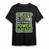 Women's Classic Soft T-Shirt Sleep Motto Graphic Tee Short Oversize Cotton Black