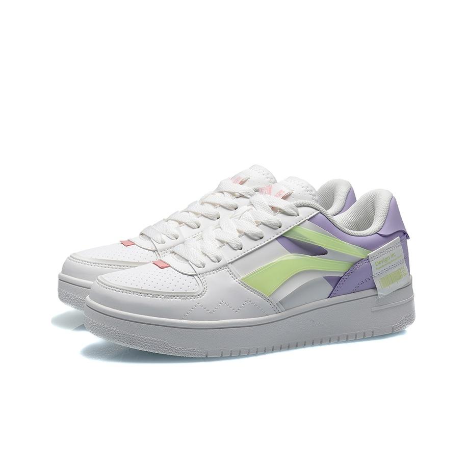 Li-Ning Breathable Non-Slip Lightweight Low-Top Skate Shoes Women Sneakers Moonlight-Purple AGCQ378-4