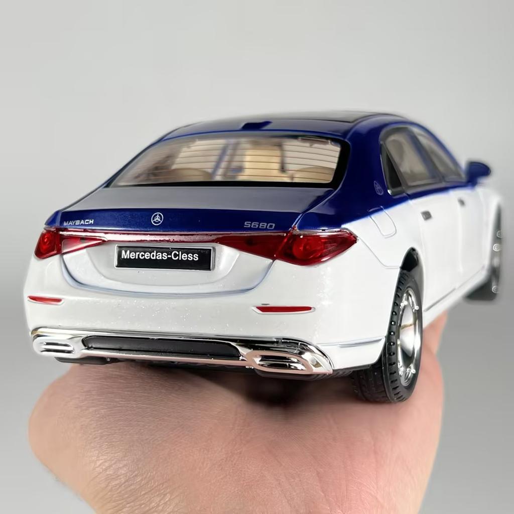 1:24 Mercedes Benz Maybach S680 Schlüsselsteuerung Legierung Metall Druckguss Modellauto Heim Trendige Ornamente Und Computer Schreibtisch Dekoration