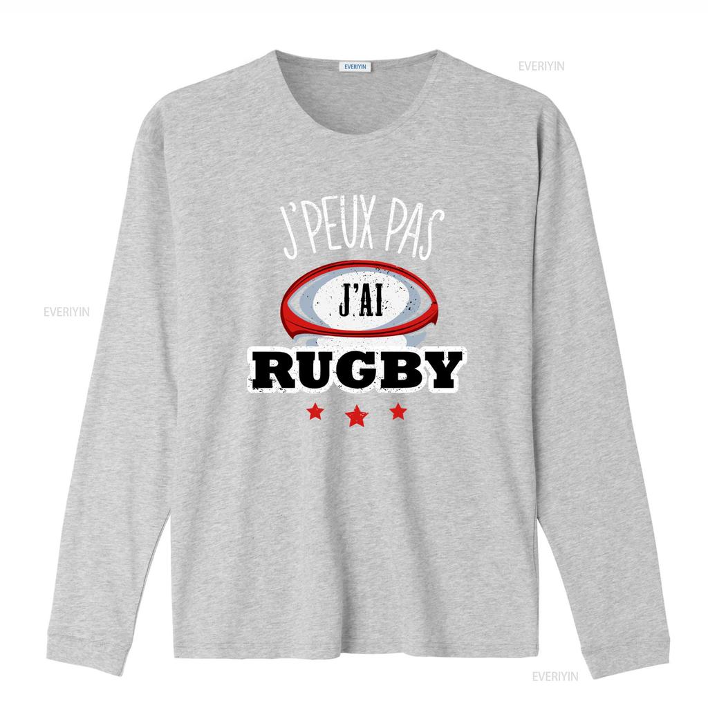 Rugby T Shirt For Unisex And Children Jpeux Pas Jai Rugby Design Sporty Humor Passionate Sports Fans Vintage Washed Breathable