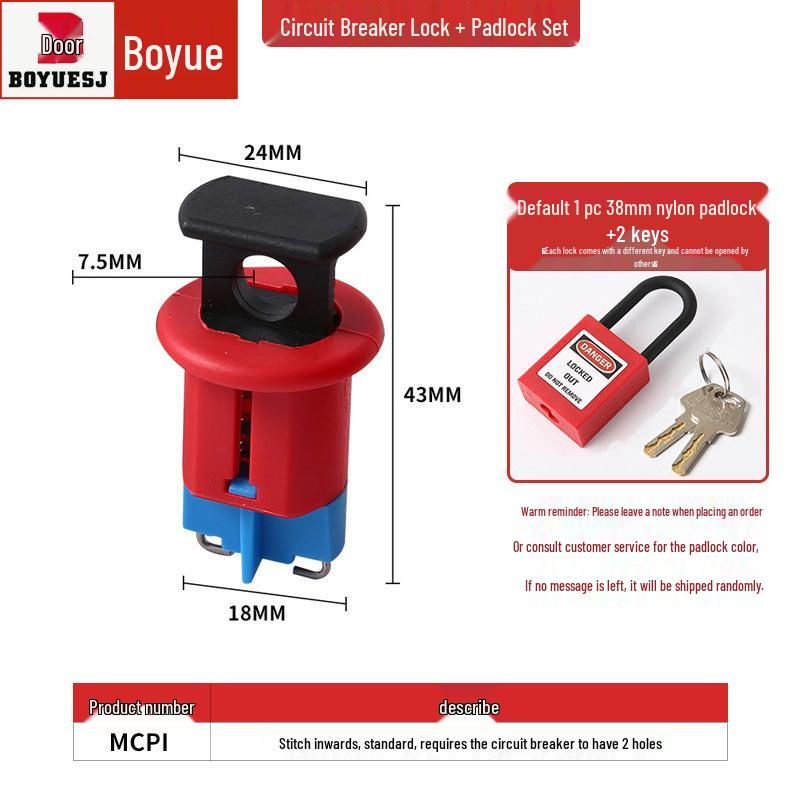 Small Miniature Circuit Breaker Lock - Electrical Safety Insulating Tool