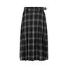 ANNACO Women's Retro Plaid Belted A-Line Midi Skirt