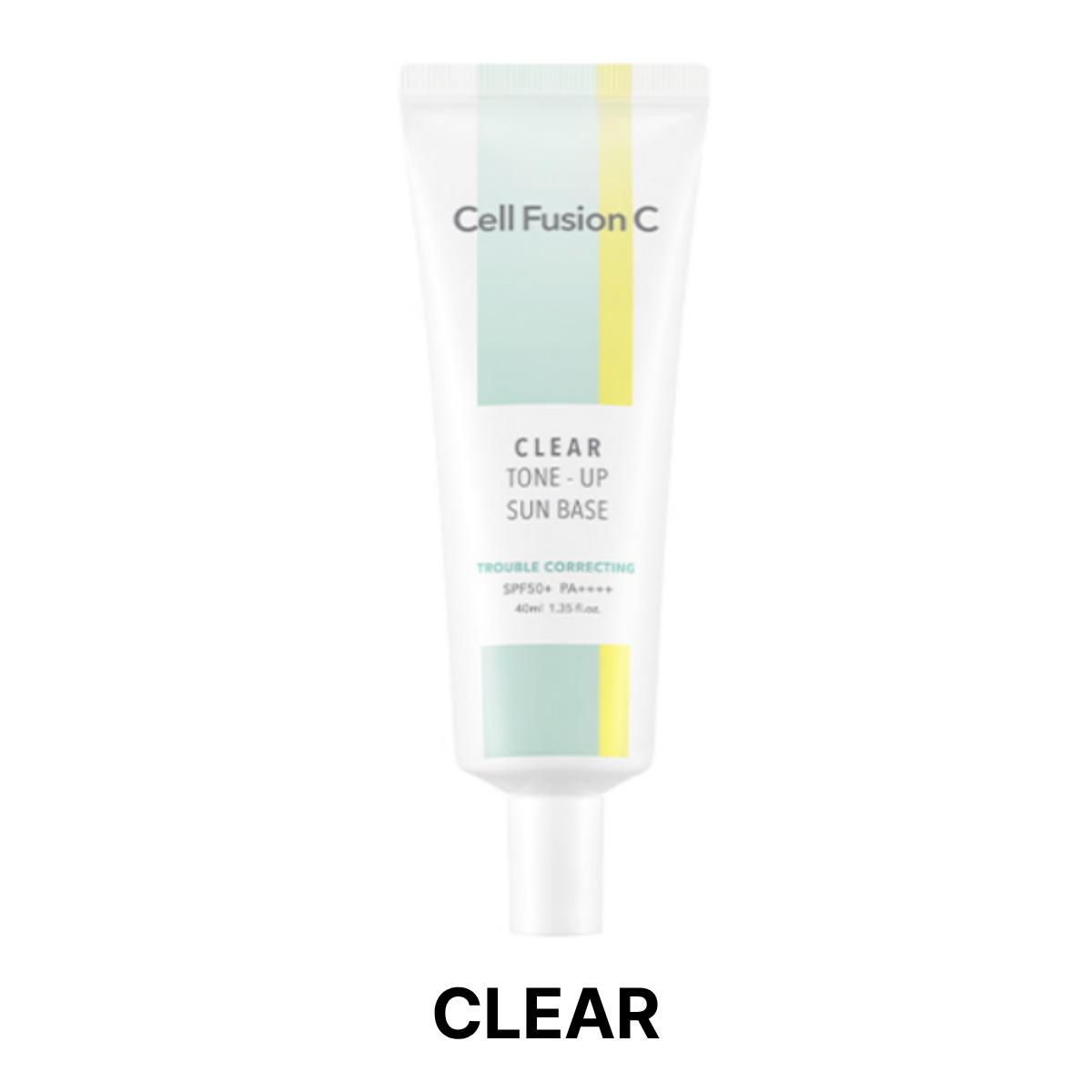 Cell Fusion C Тонирующая солнцезащитная база SPF50+ PA++++ 40 мл (4 Типы) CLEAR