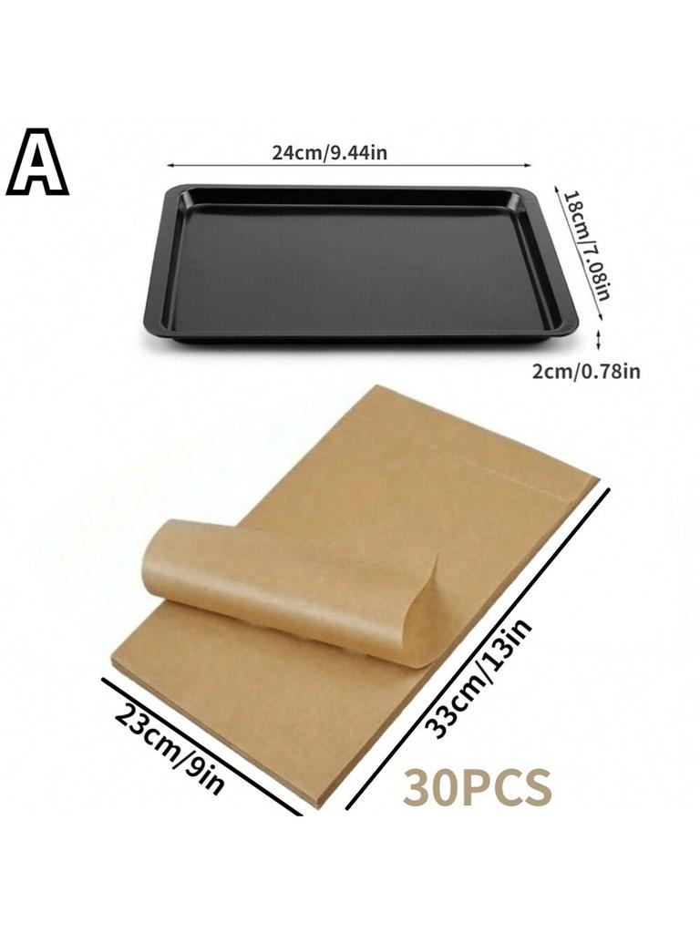 Rectangle Baking Pan Cookie Biscuit Pastry Stainless Steel Baking Oven Tray with Non-Stick Coating for Home and Professional Use