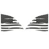 Rear Window Sticker Trim Decals for Dodge Challenger 2008+ USA Flag Carbon Fiber