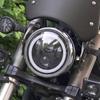 Motikvans Inch LED Motorcycle Headlight with White DRL Switching Motorcycle Headlight Compatible with Sportster 883nfxsbxl1200x xl1200n Round