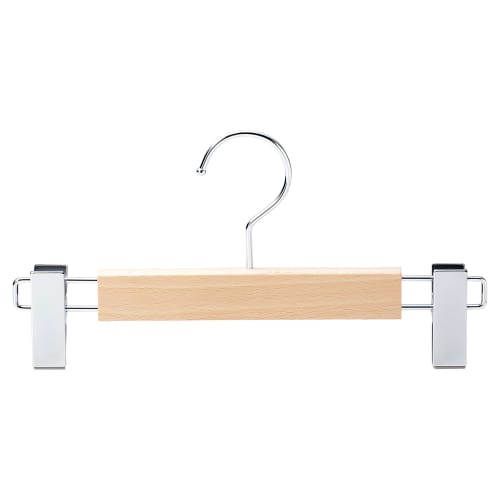 Nakata Hanger - Set of 5 Wooden Skirt/Bottom Hangers, Natural, Made in Japan, SET-05