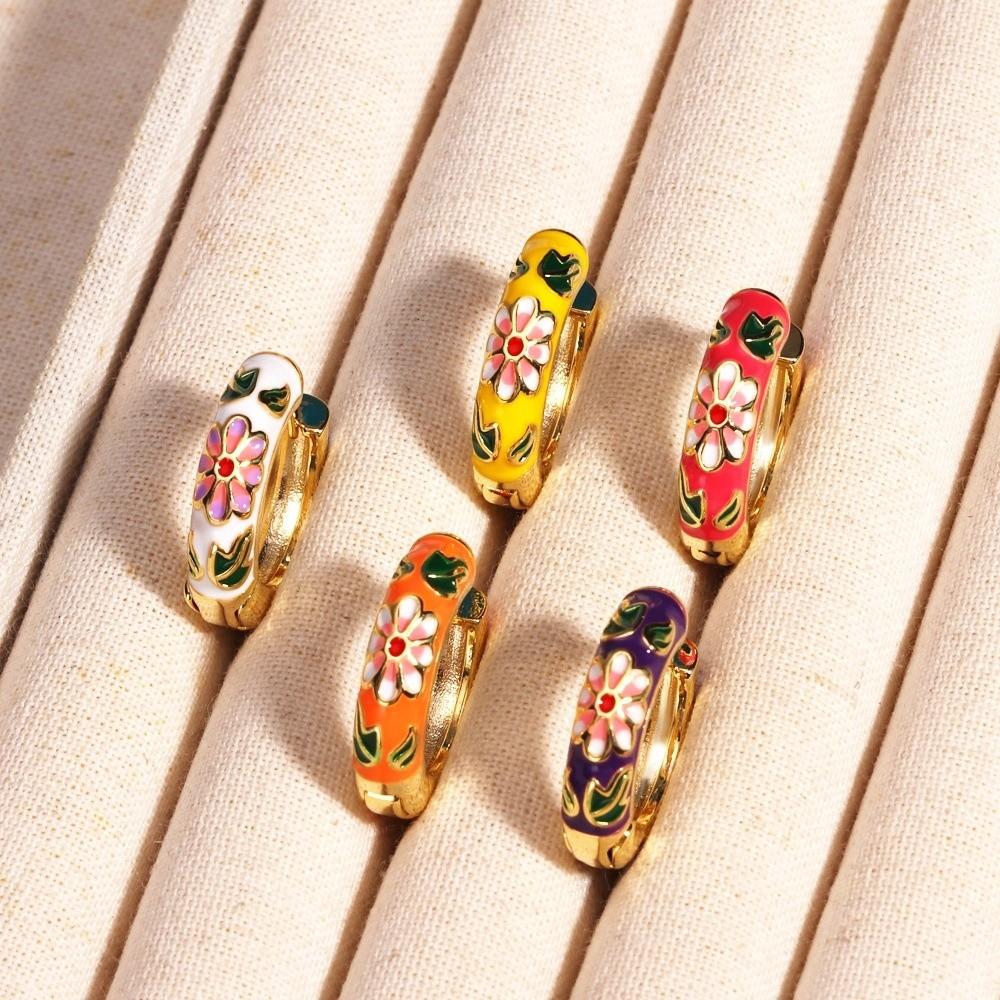 Traditional Chinese Style Earrings Chinese Glaze Ear Jewelry  Gifts for Women Girl