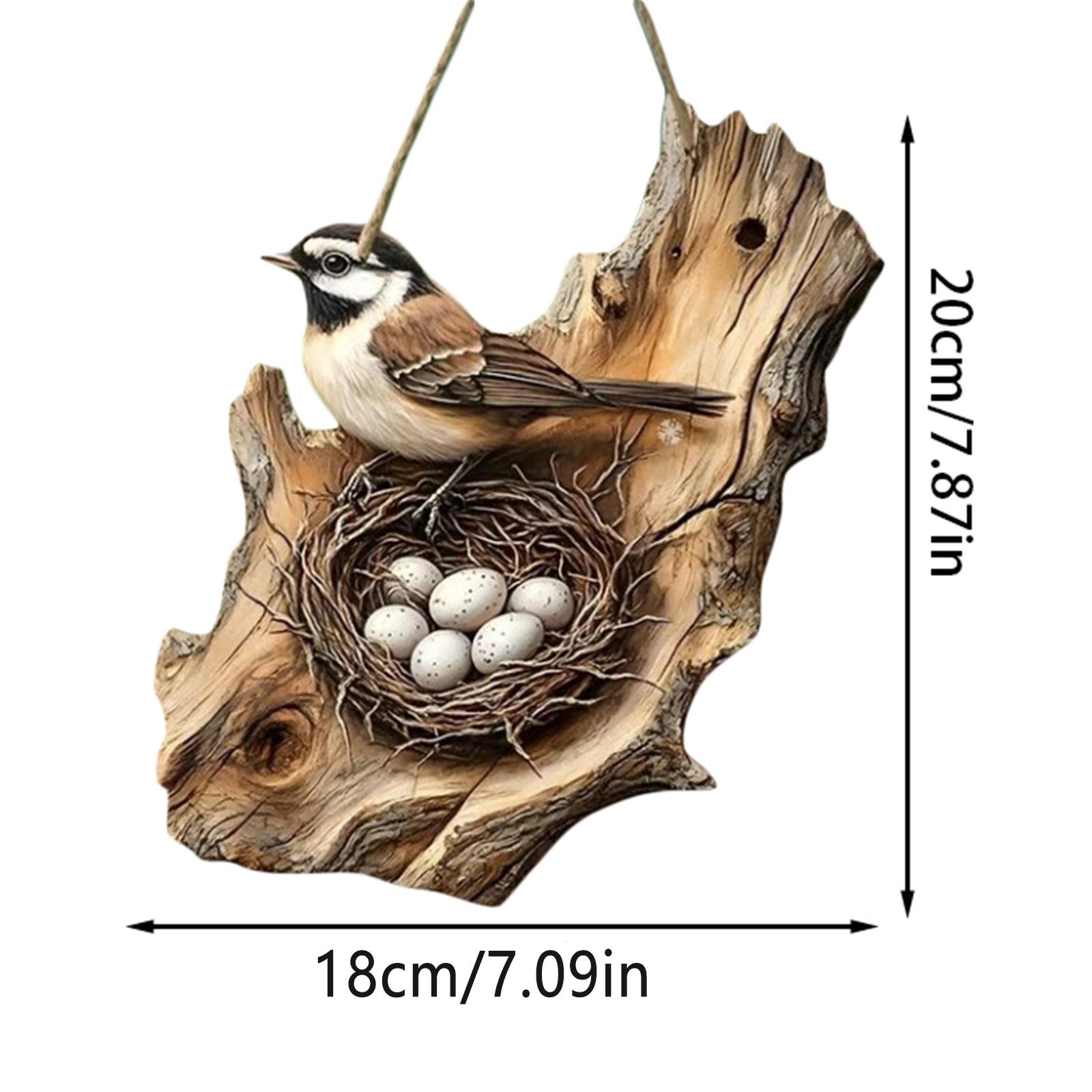 

Vintage 2D Bird Wooden Signage Farmhouse Wall Decoration Garden Flower Bird Market Porch Home Photo Background