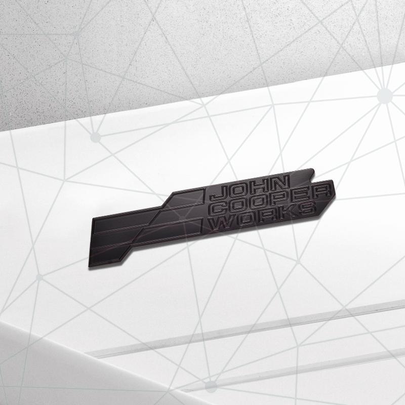 3D Auto Metal 2025 JCW Grille Badge Car Rear Trunk Emblem Sticker Decor For Cooper S F66 F65 F67 Aceman Clubman U25 J01 J05