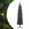Artificial Christmas Tree with 300 LEDs and Stand Green 180 Cm