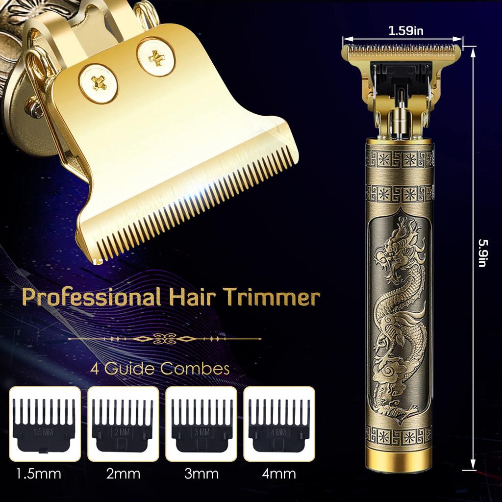 Professional Electric T9 Hair Clipper USB Cordless Beard Trimmer Haircut Grooming Kit Hair Cutting Machine for Stylists